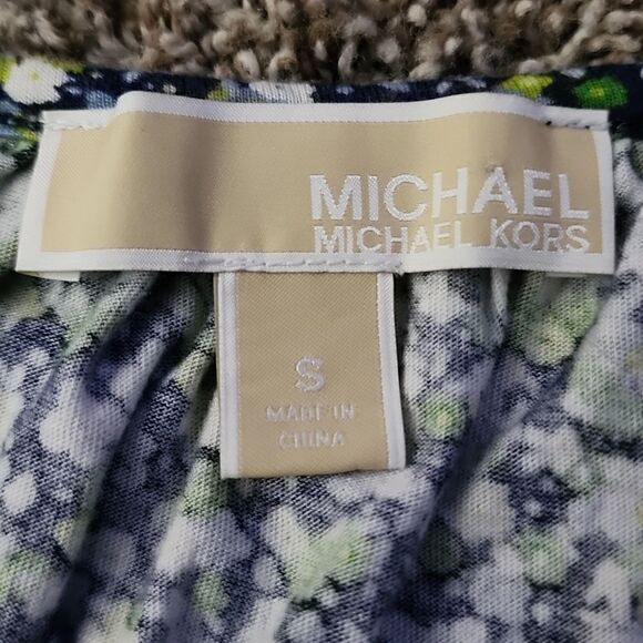MICHAEL Kors floral shirt bell flare sleeves size S - Picture 6 of 9